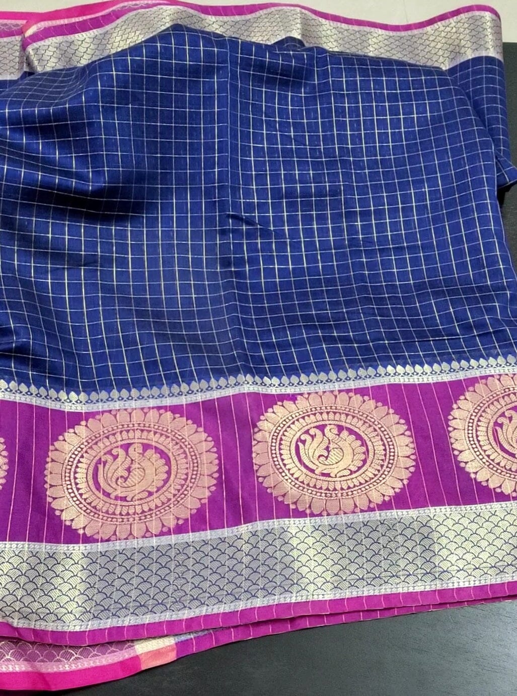 Silk Cotton Weaving Saree with Blouse