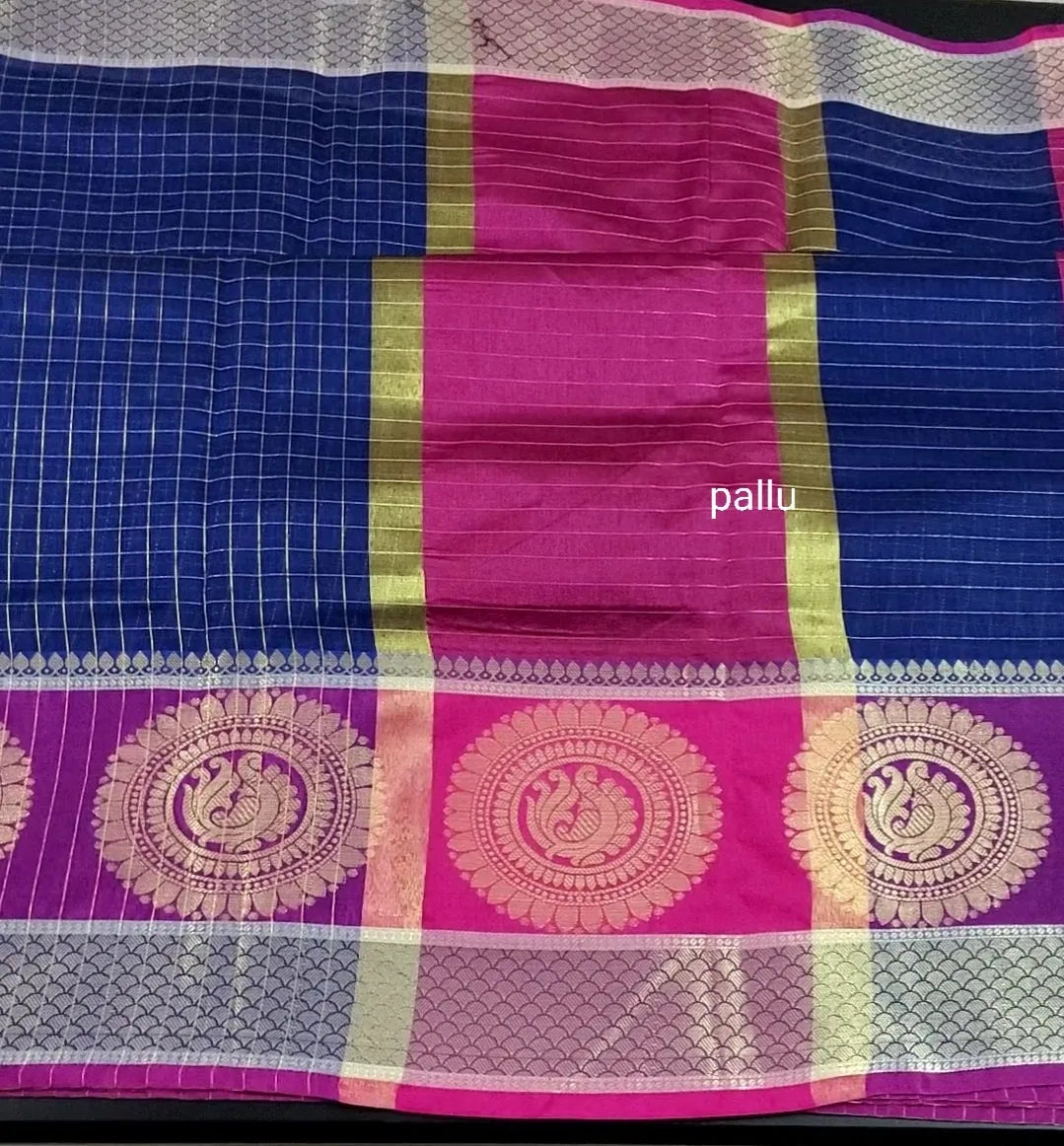 Silk Cotton Saree with Blouse