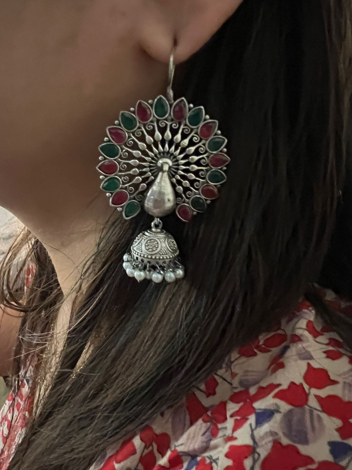 Silver look-alike Danglers