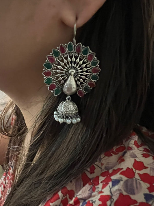 Silver look-alike Danglers