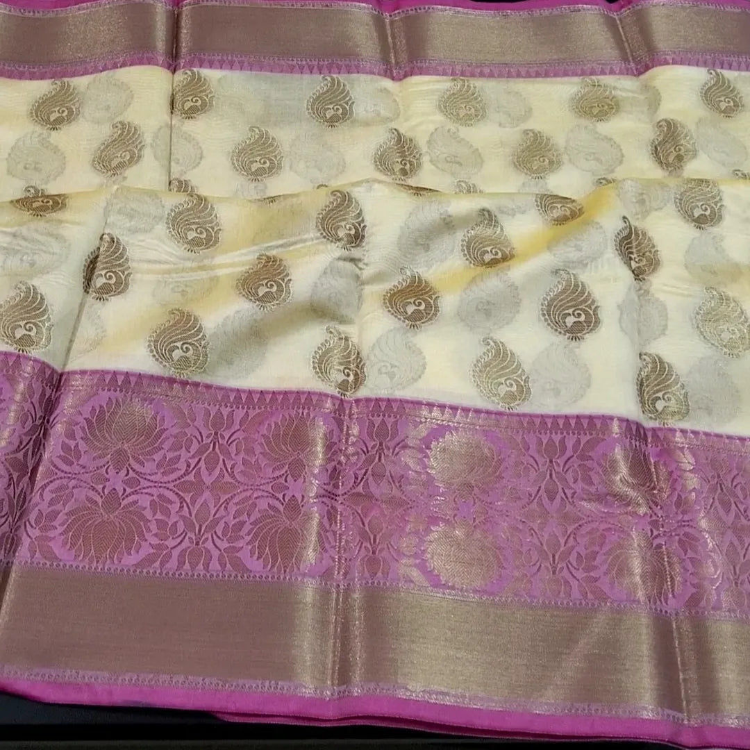 Soft Silk Banarasee Saree with Blouse