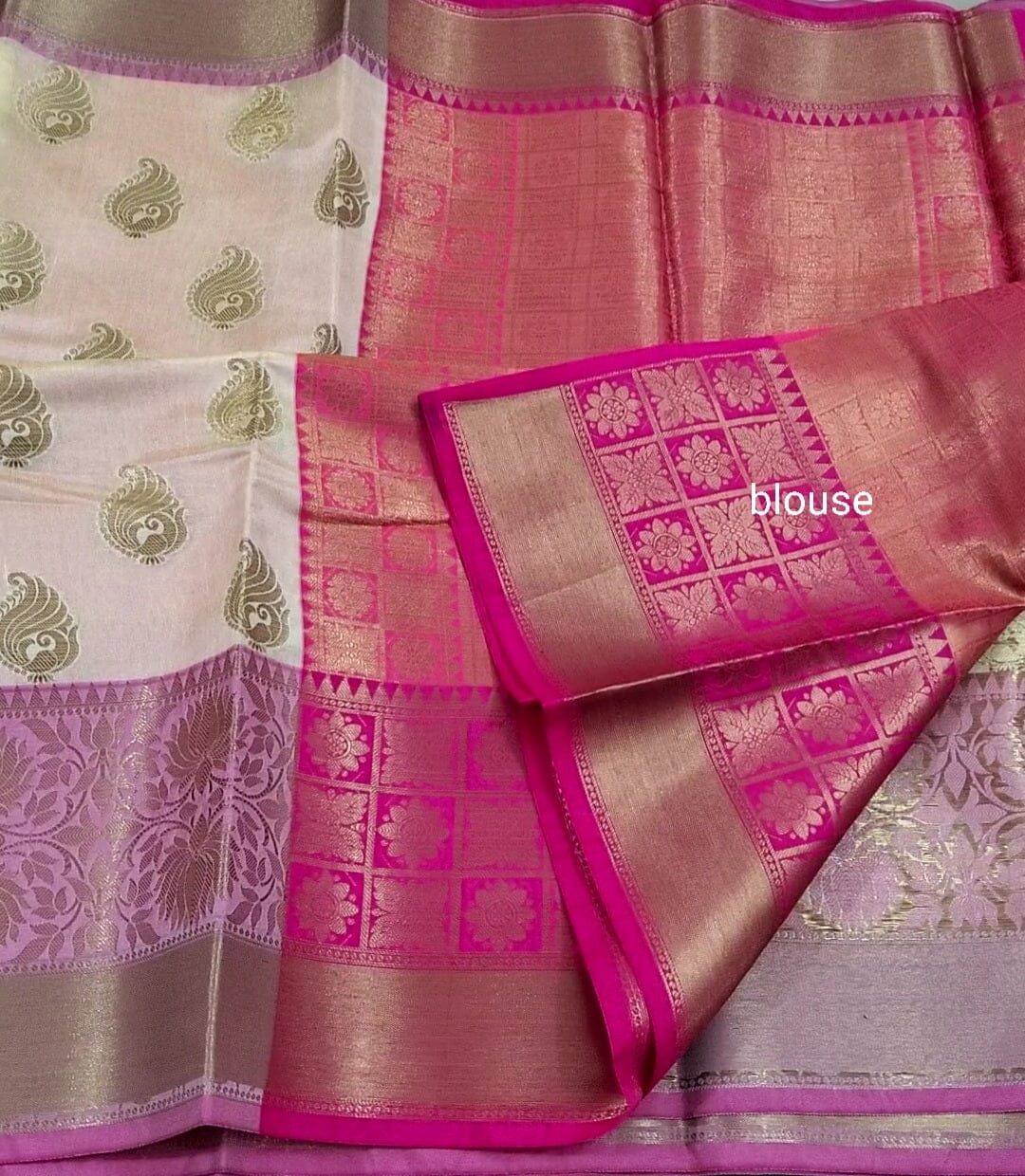 Soft Silk Banarasee Saree with Blouse