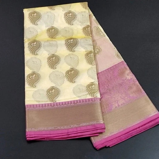 Soft Silk Banarasee Saree with Blouse