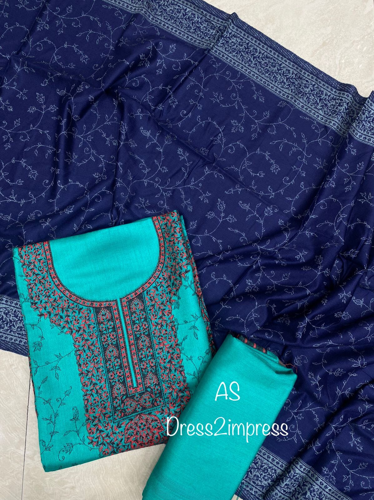 Winter Wear Kani Dress Material