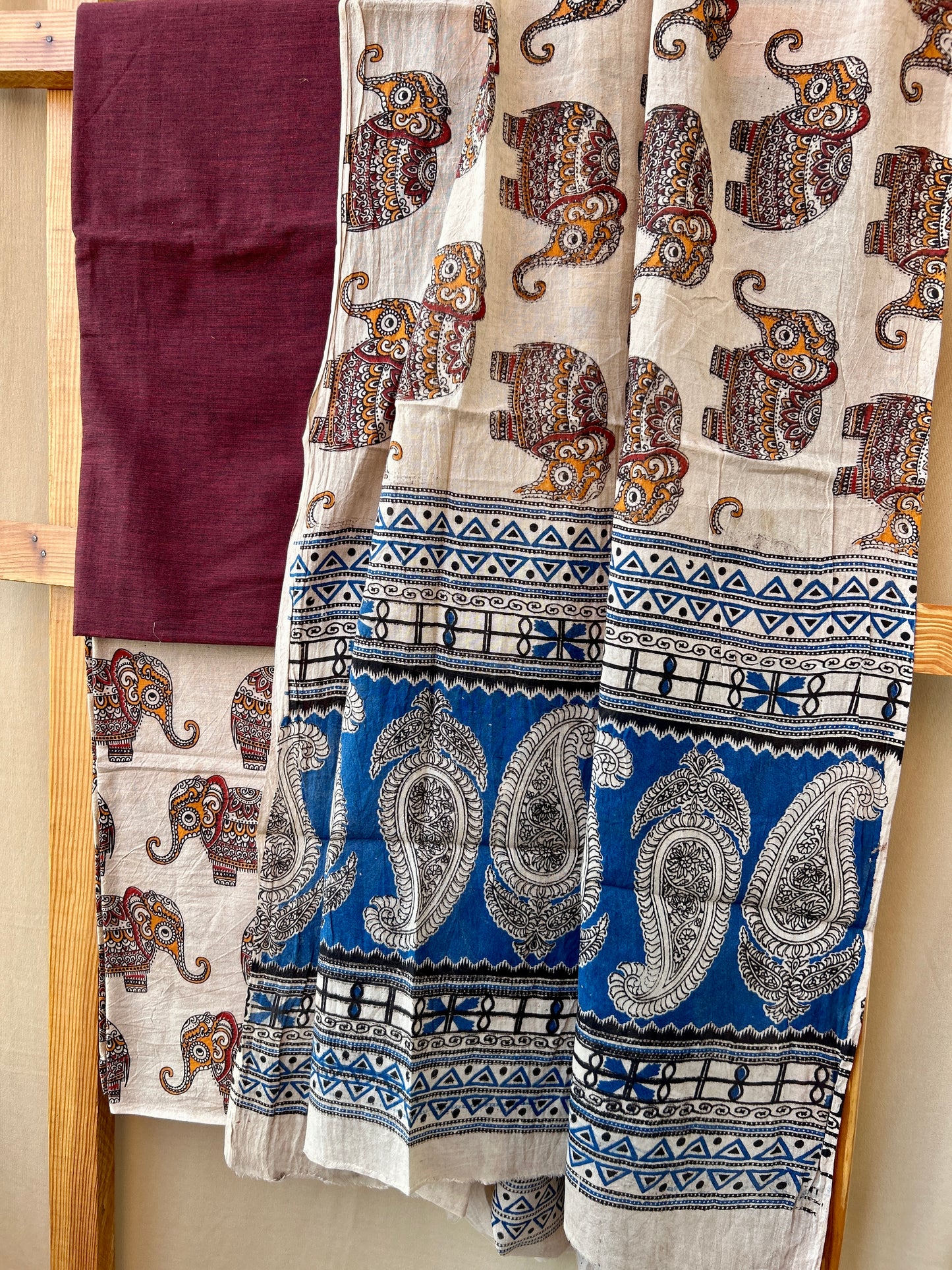 Kalamkari Cotton Dress Material