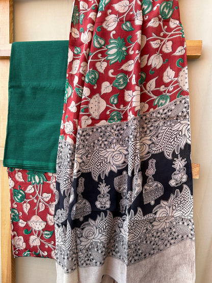 Kalamkari Cotton Dress Material