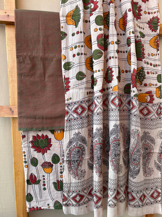 Kalamkari Cotton Dress Material