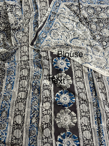 Kalamkari Cotton Saree with Blouse