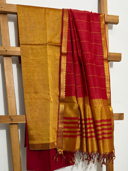 Mangalagiri Silk Dress Material