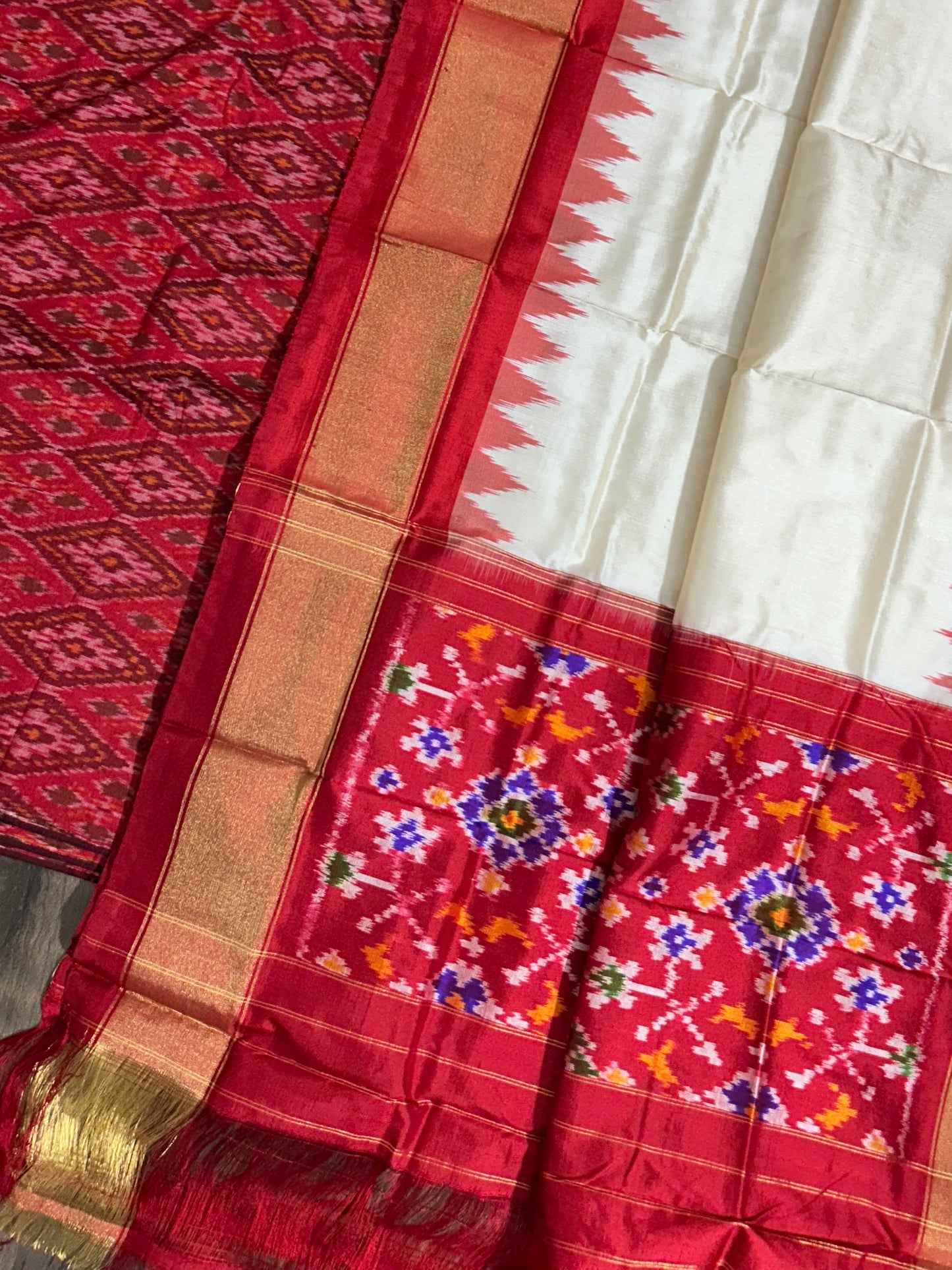 Pochampally Pure Silk Dress Material