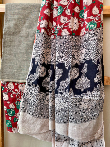 Kalamkari Cotton Dress Material