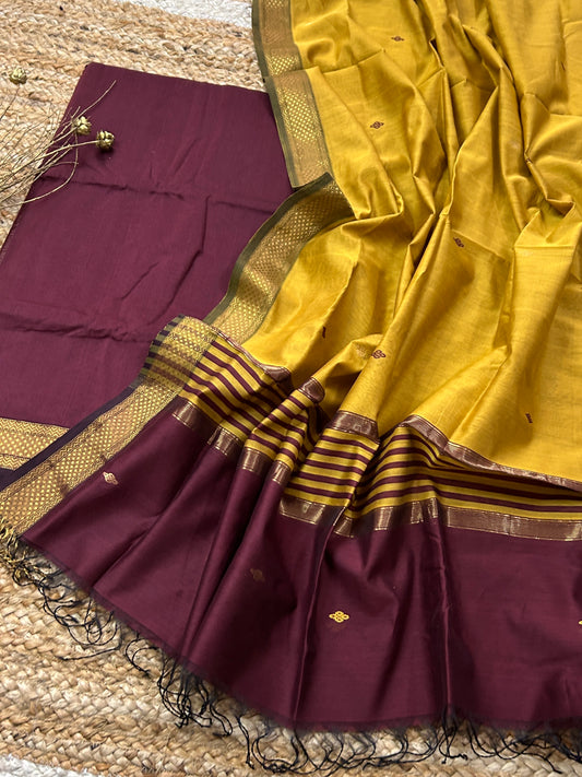 Maheshwari Silk Cotton Dress Material