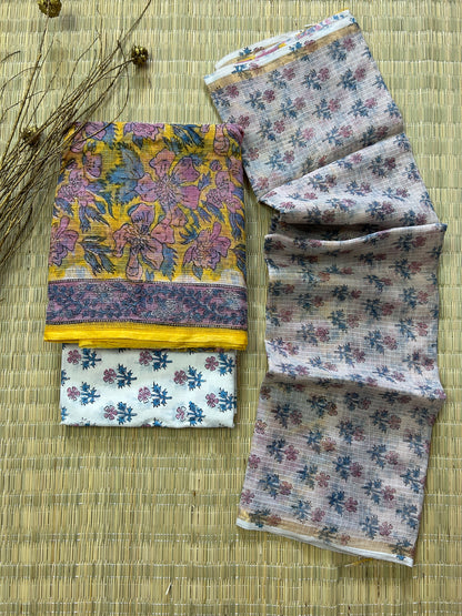 Hand BlockPrint Kota Doriya Dress Material