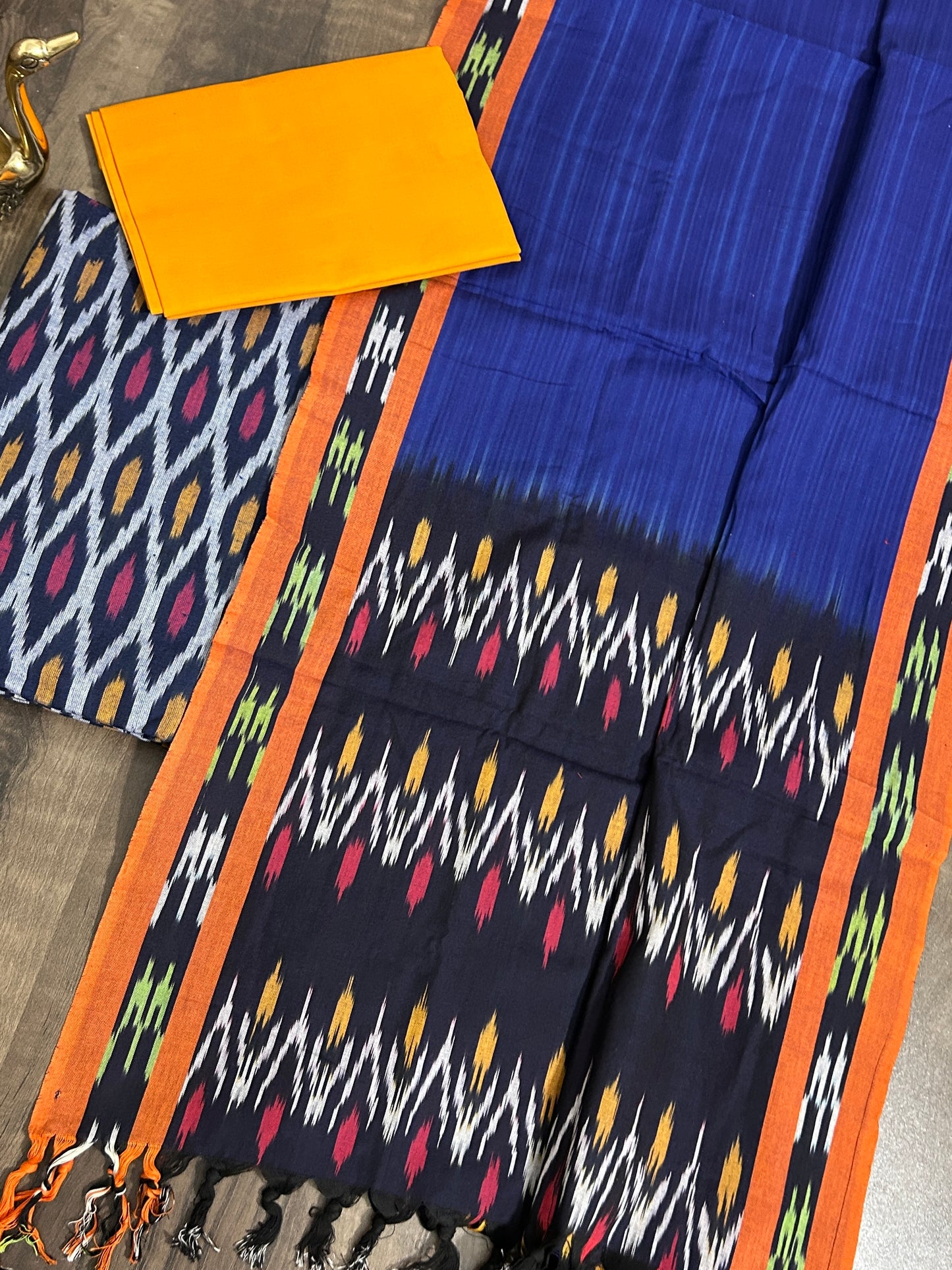 Ikat Cotton Dress Material