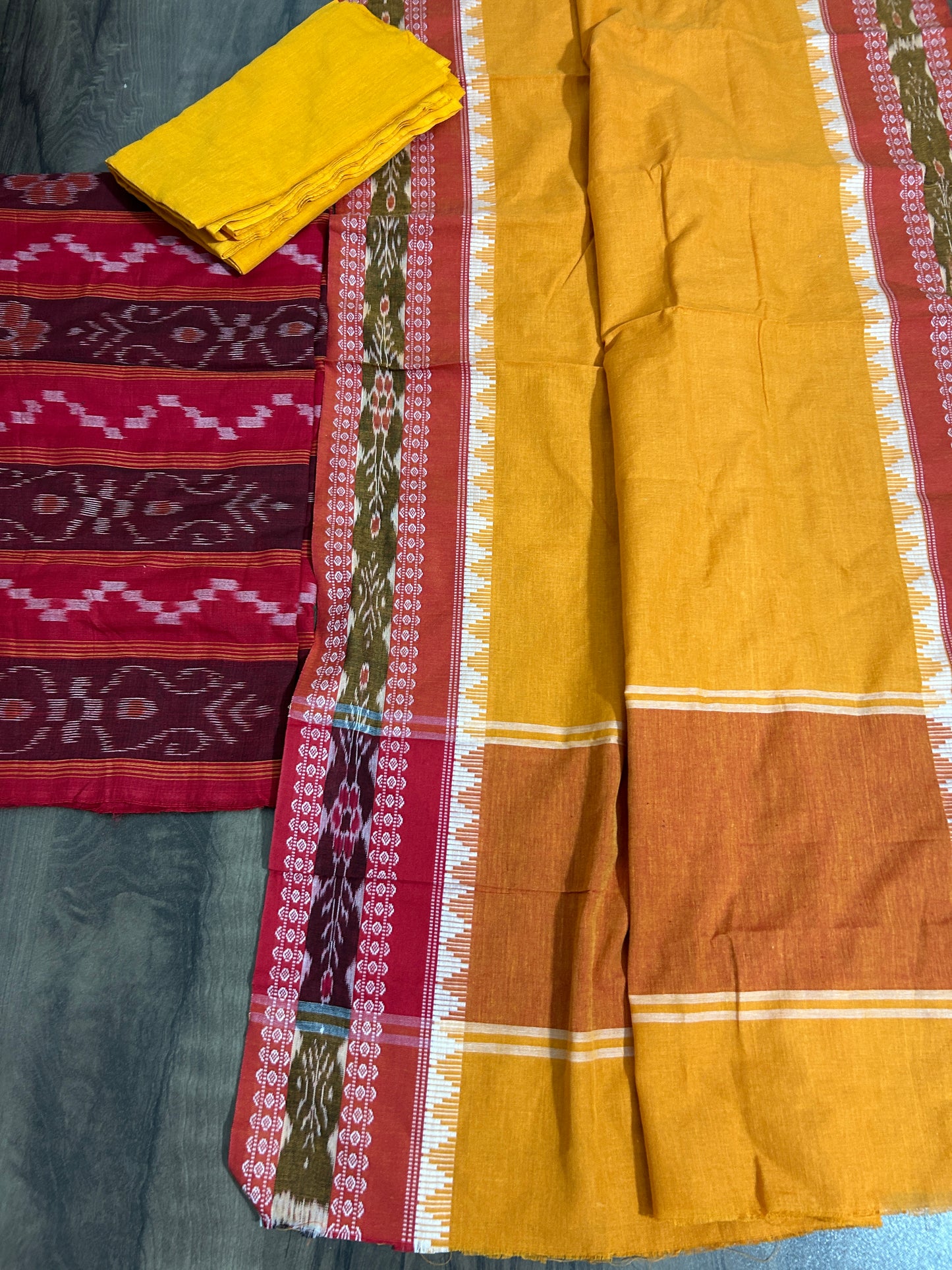 Sambalpuri Ikat Cotton Dress Material