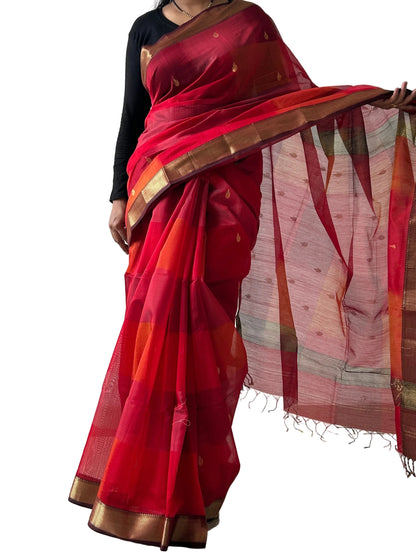 Maheshwari Silk Saree with Blouse