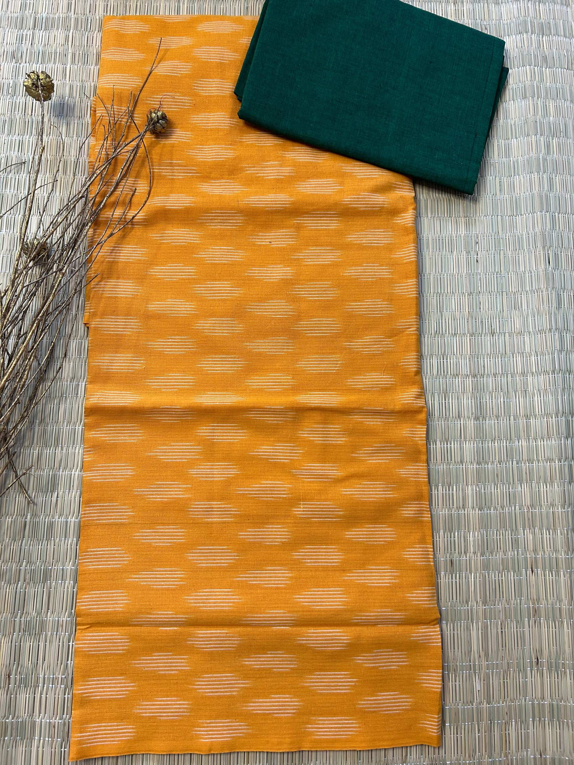 Double Ikat Cotton Top Bottom