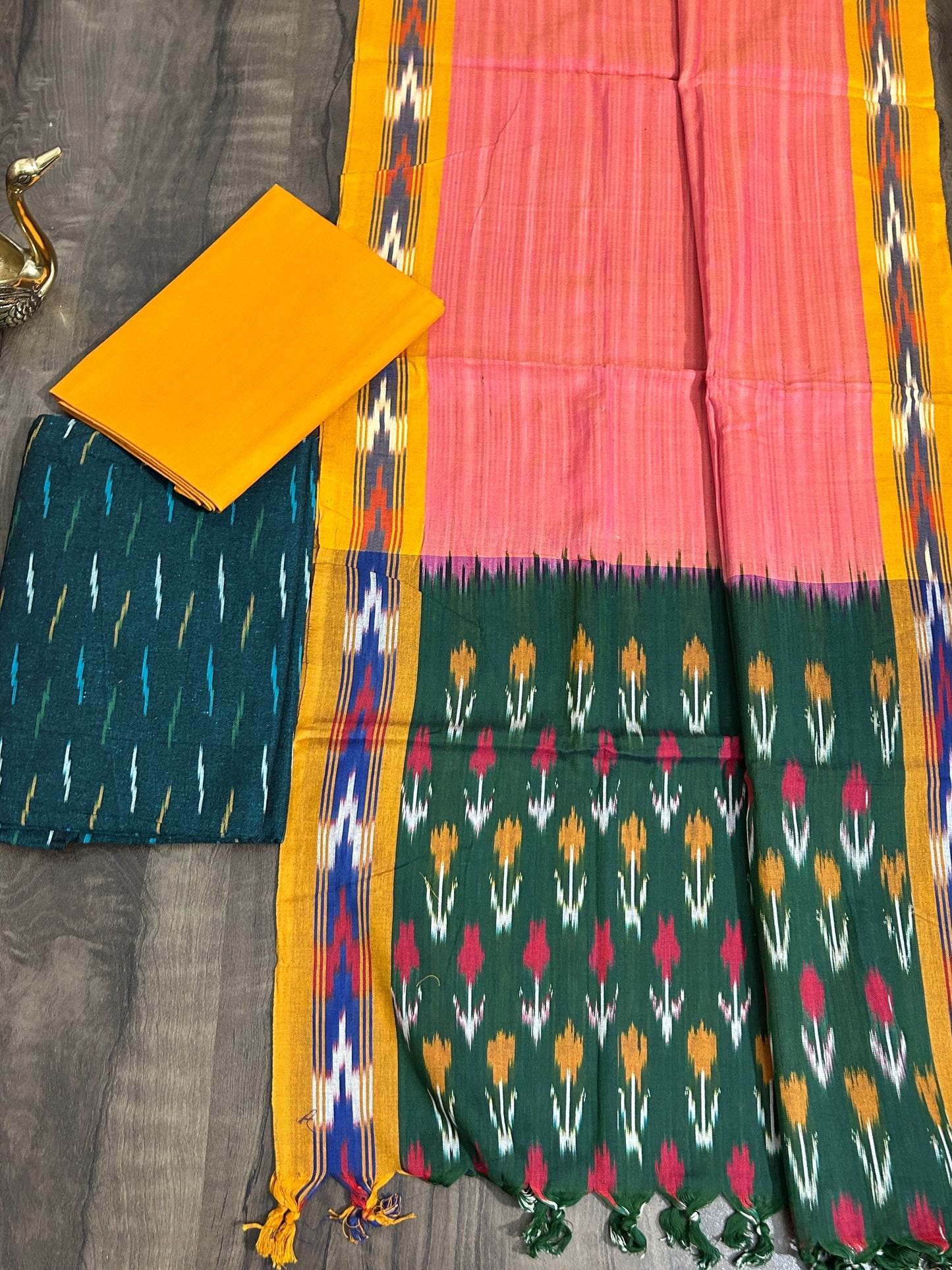 Ikat Cotton Dress Material
