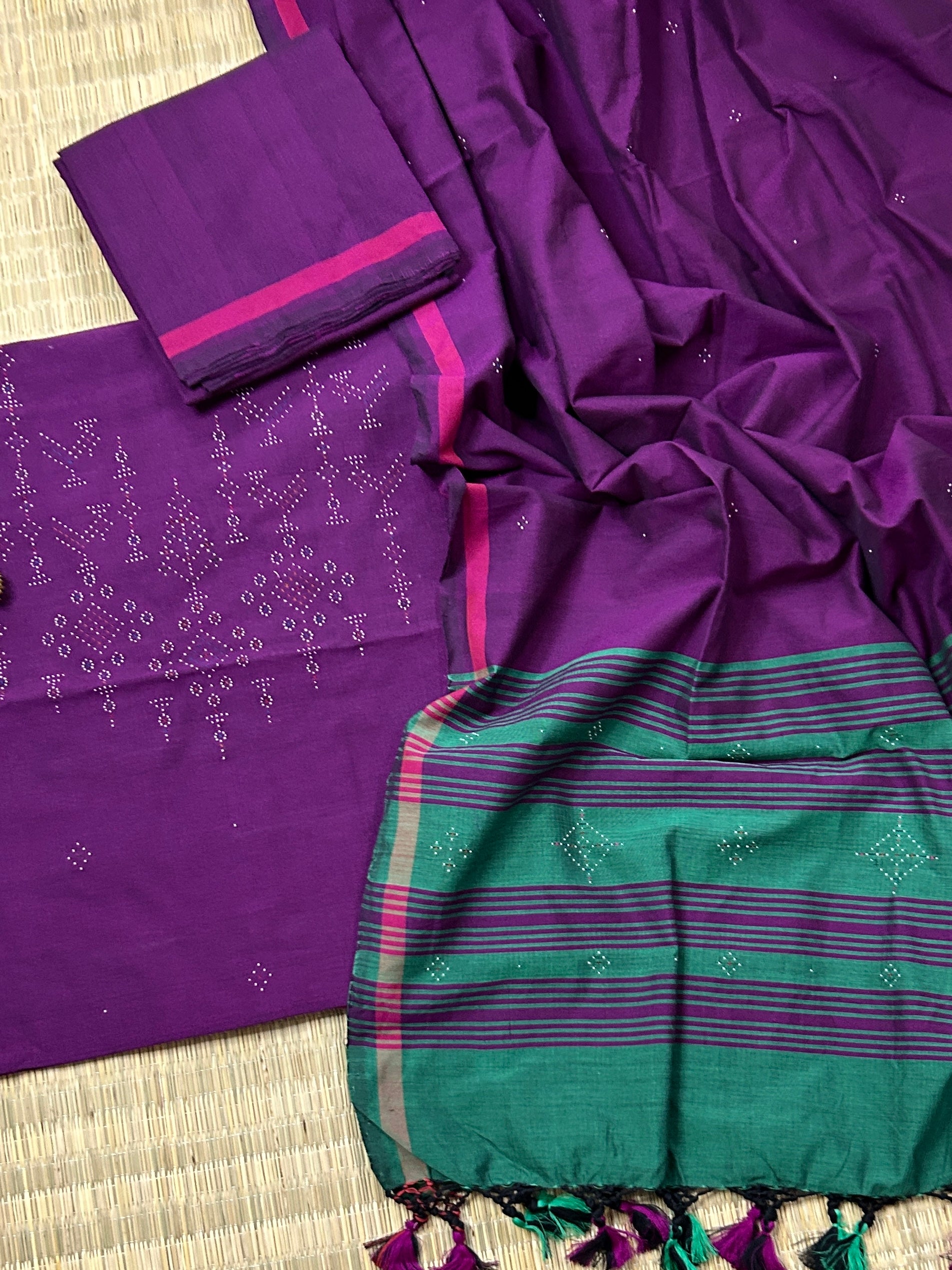 Tangaliya Cotton Dress Material