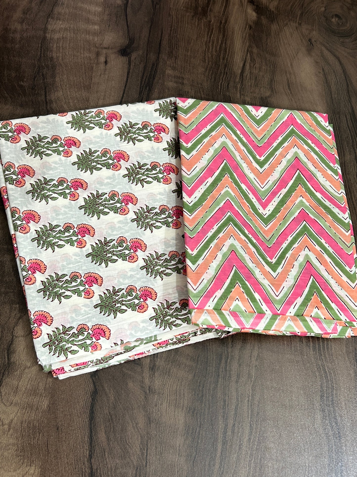 Bagru BlockPrint Pure Cotton Top Bottom Set