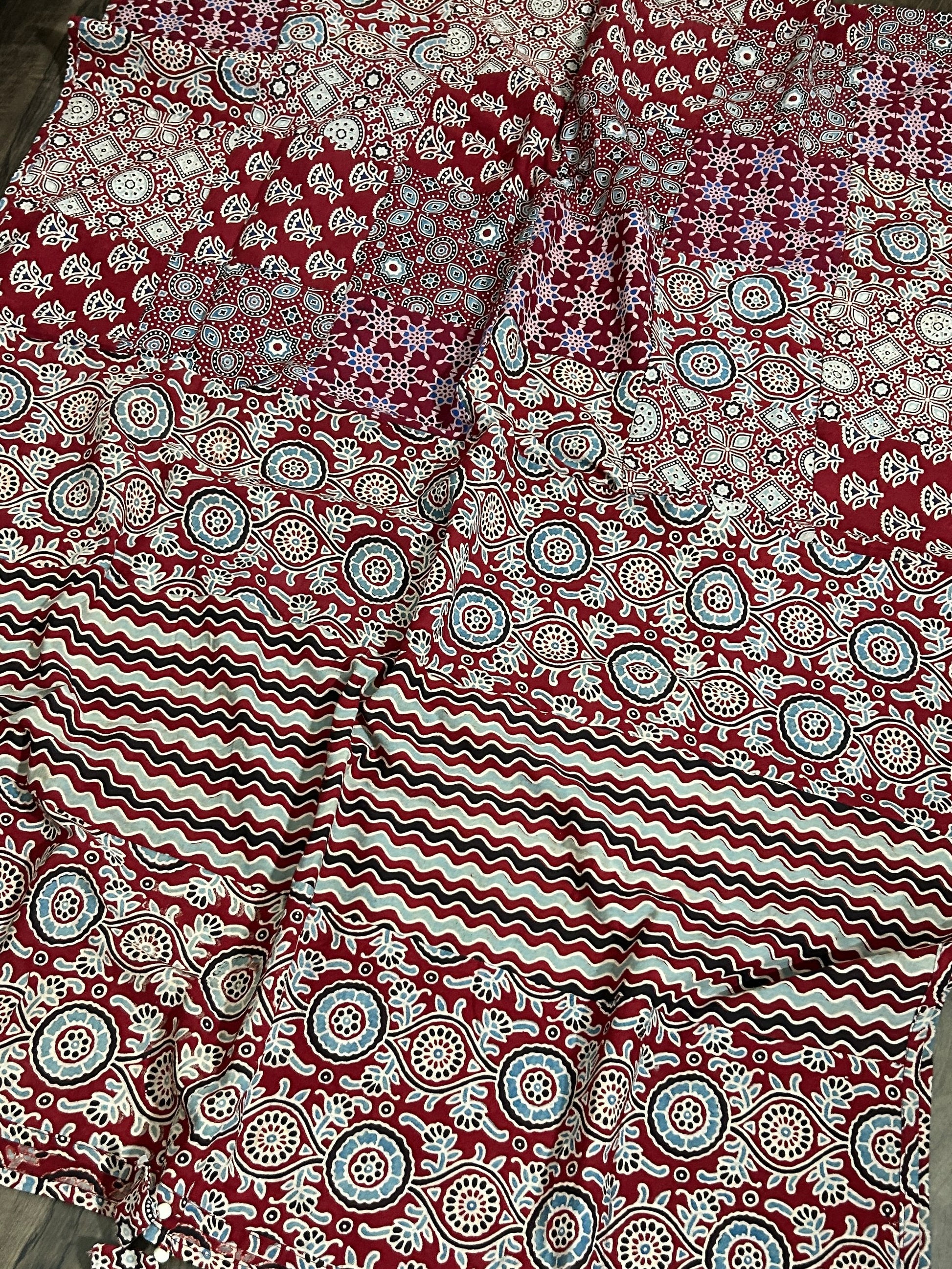 Appliqué Work and Mirror Work Cotton Dupatta