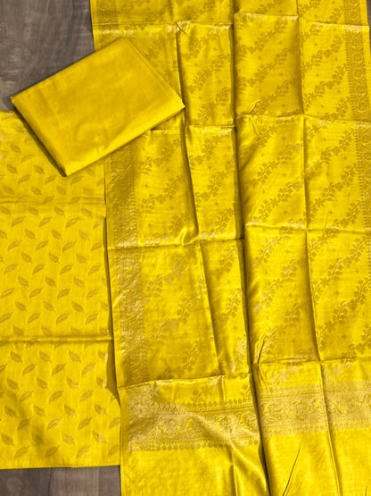 Banarasi Silk Cotton Dress Material