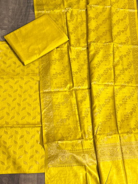 Banarasi Silk Cotton Dress Material