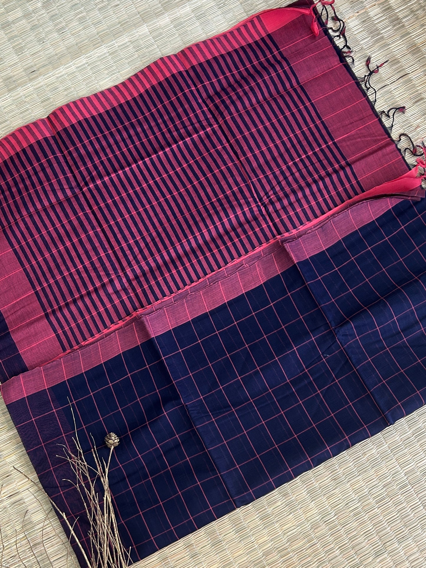 Mangalagiri Cotton Hand Woven  Saree
