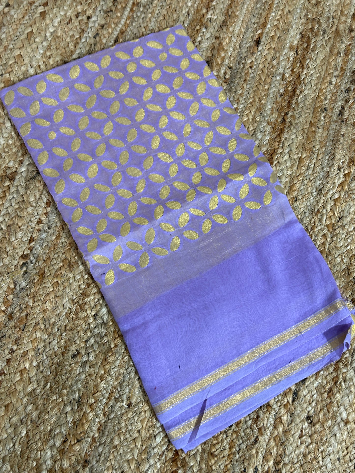 Appliqué Work Chanderi Silk Kurti Fabric