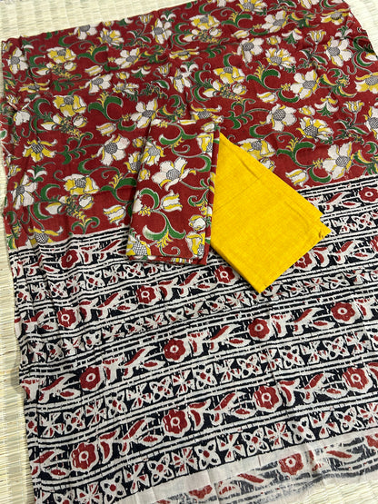 Kalamkari Cotton Dress Material
