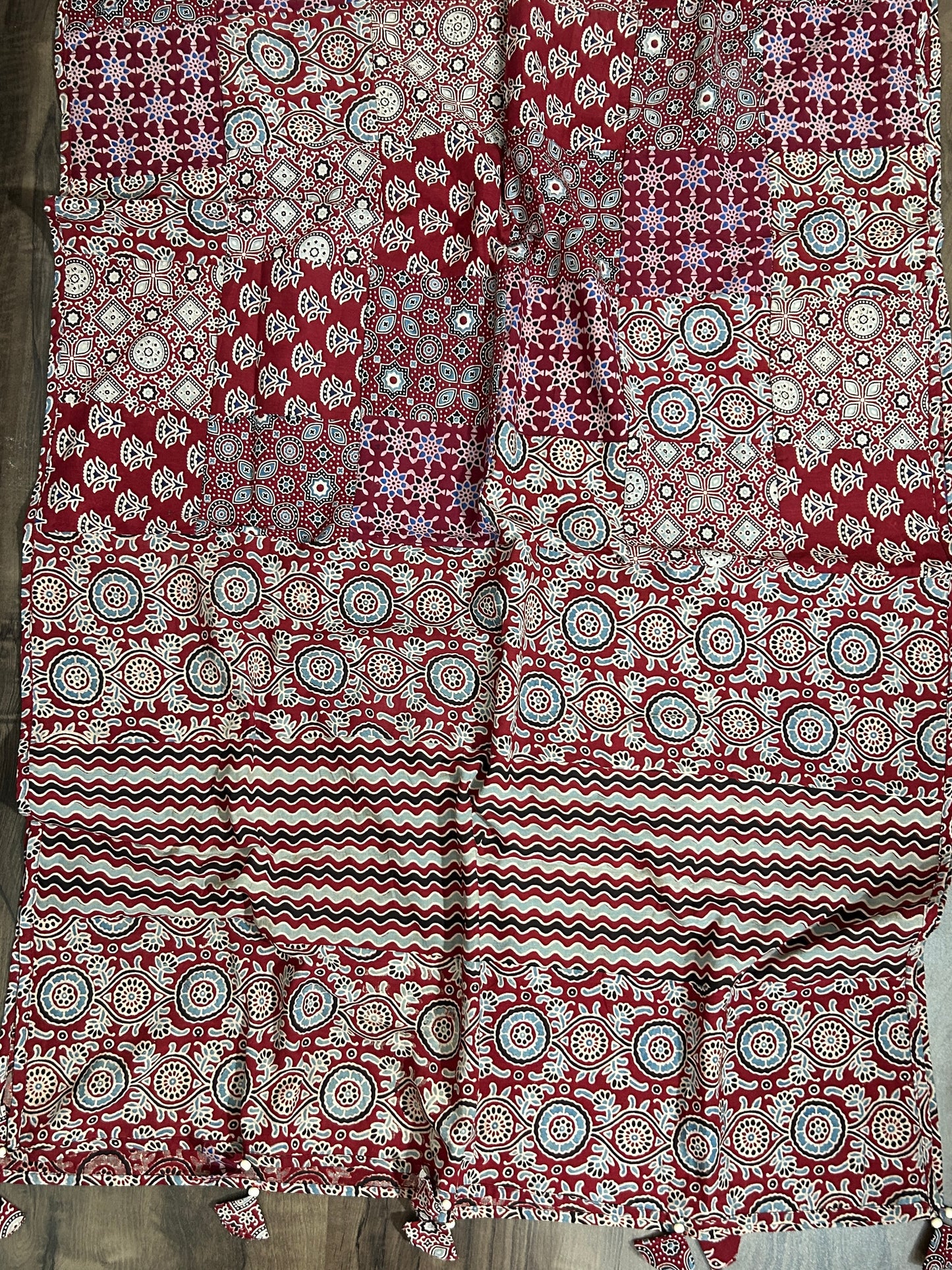 Appliqué Work and Mirror Work Cotton Dupatta