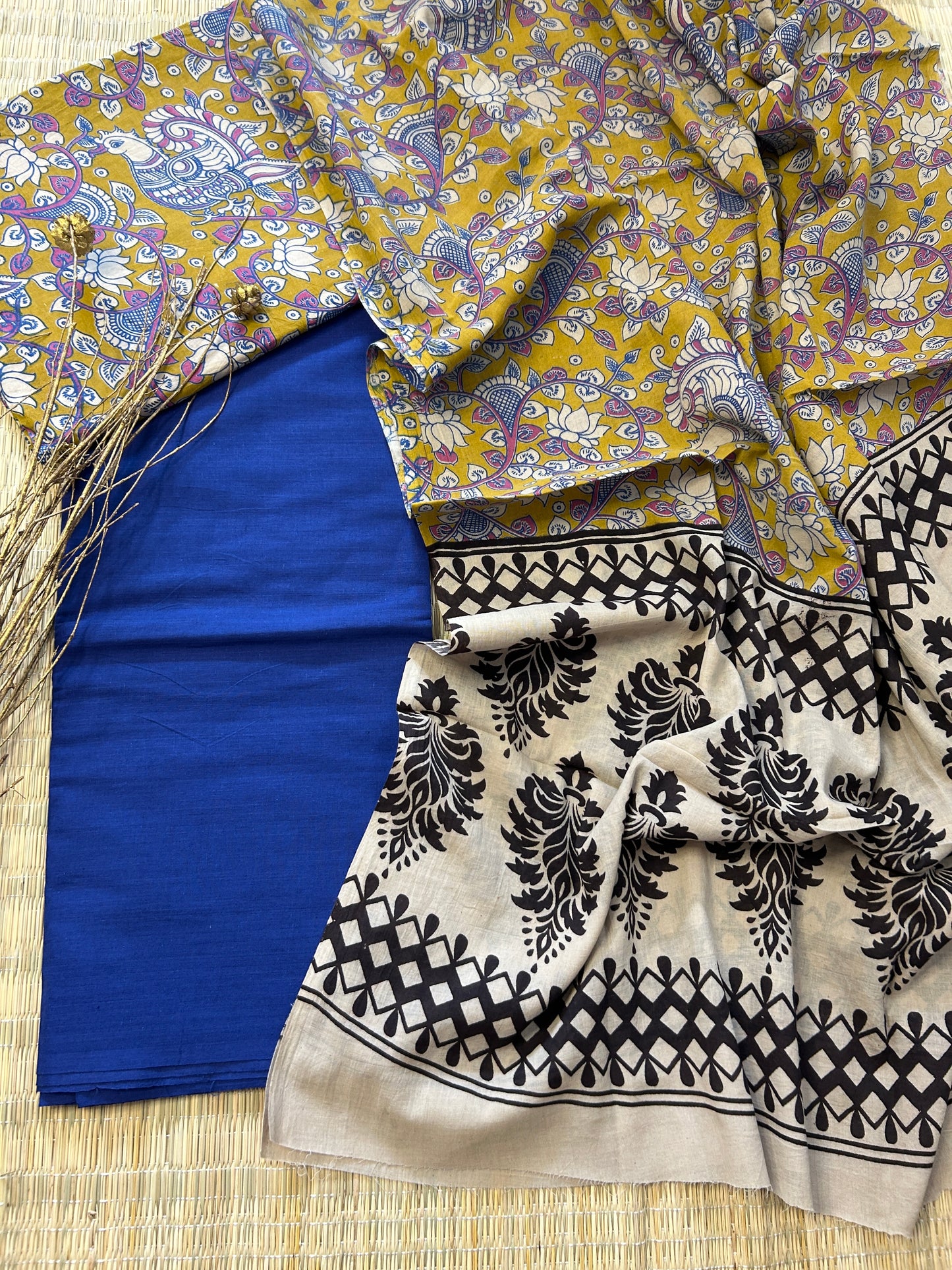 Kalamkari Cotton Dress Material
