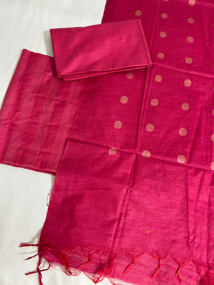 Katan Silk Cotton Dress Material
