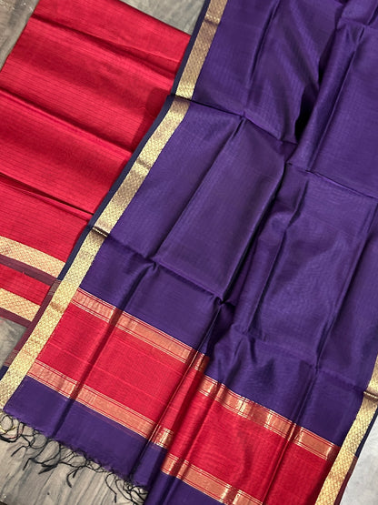 Maheshwari Silk Cotton Dress Material