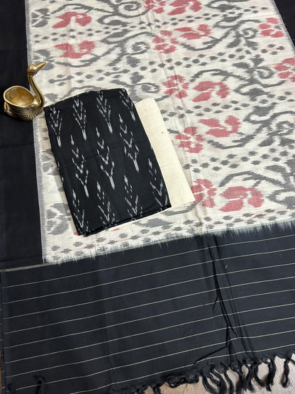 Duble Ikat Cotton Dress Material