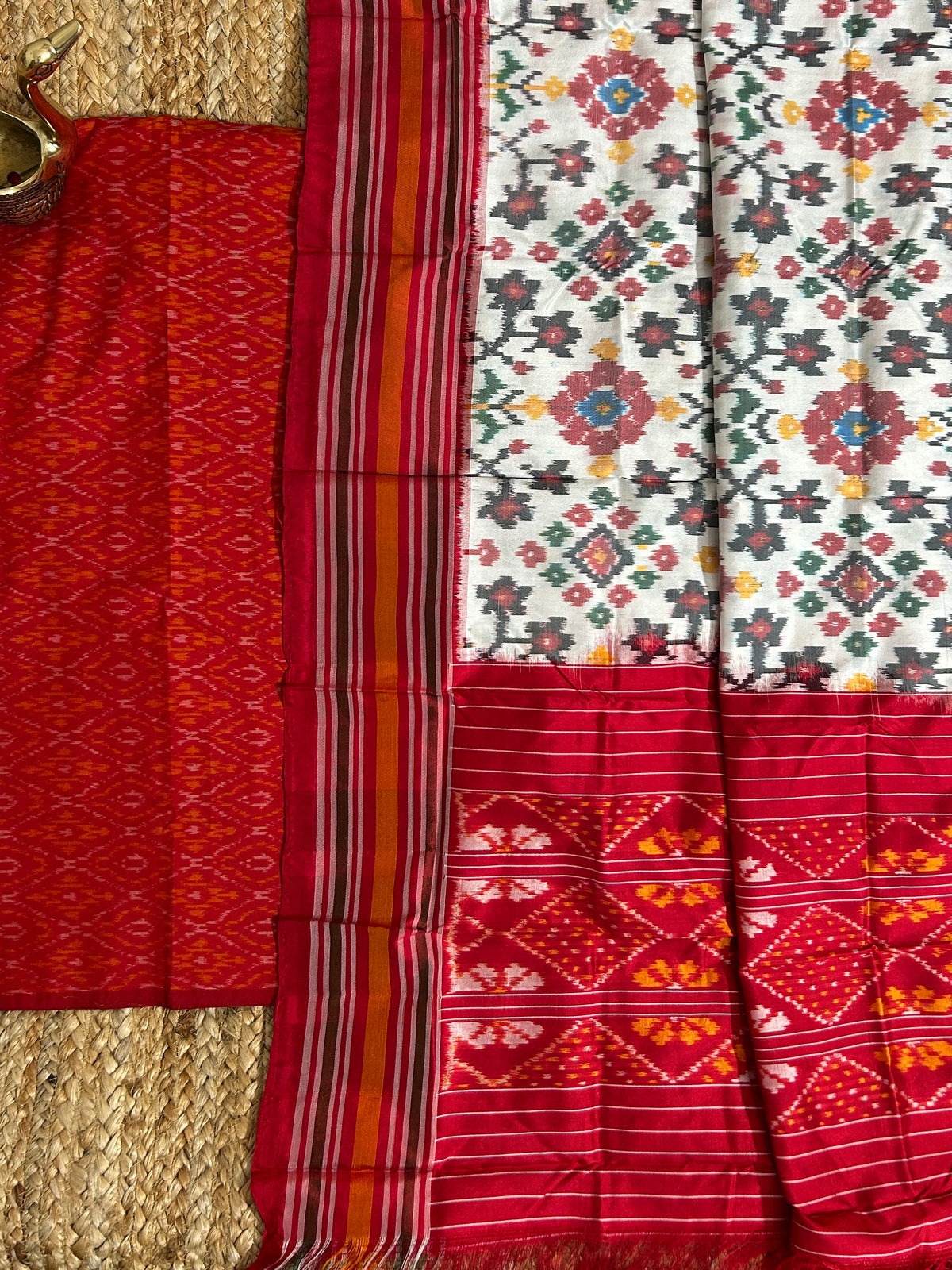 Pochampally Pure Silk Dress Material