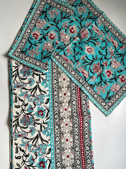 Bagru Cotton Bedsheet with Pillow Covers