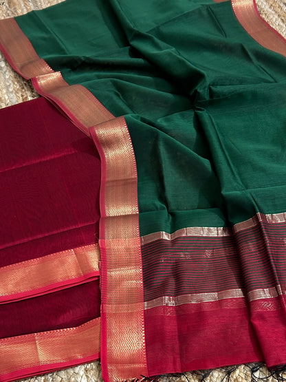 Maheshwari Silk Cotton Dress Material