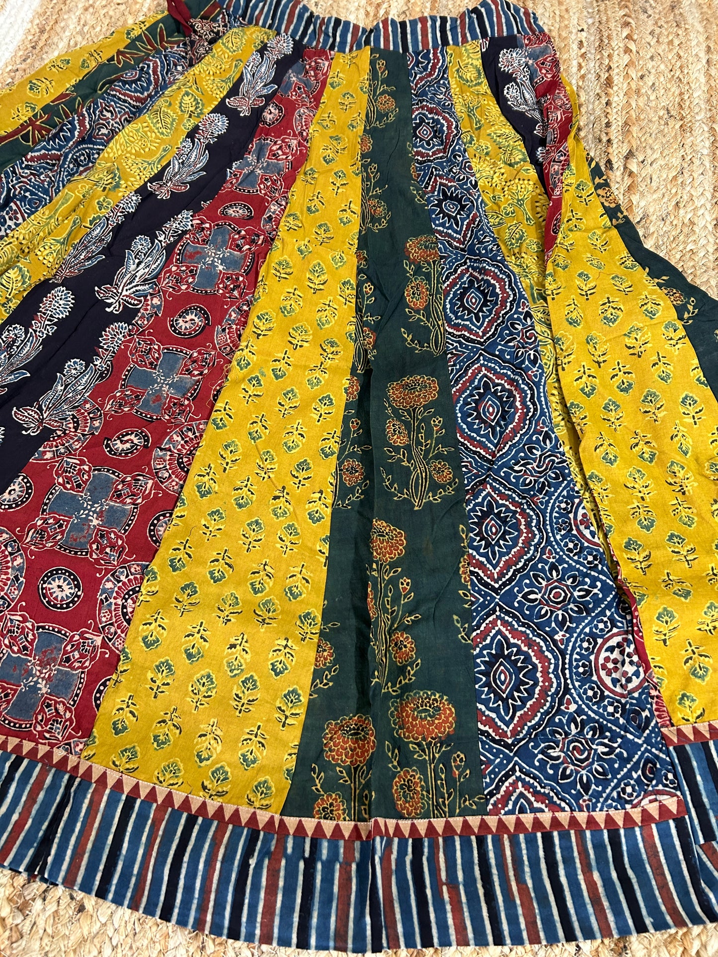 Ajrakh Cotton Skirt