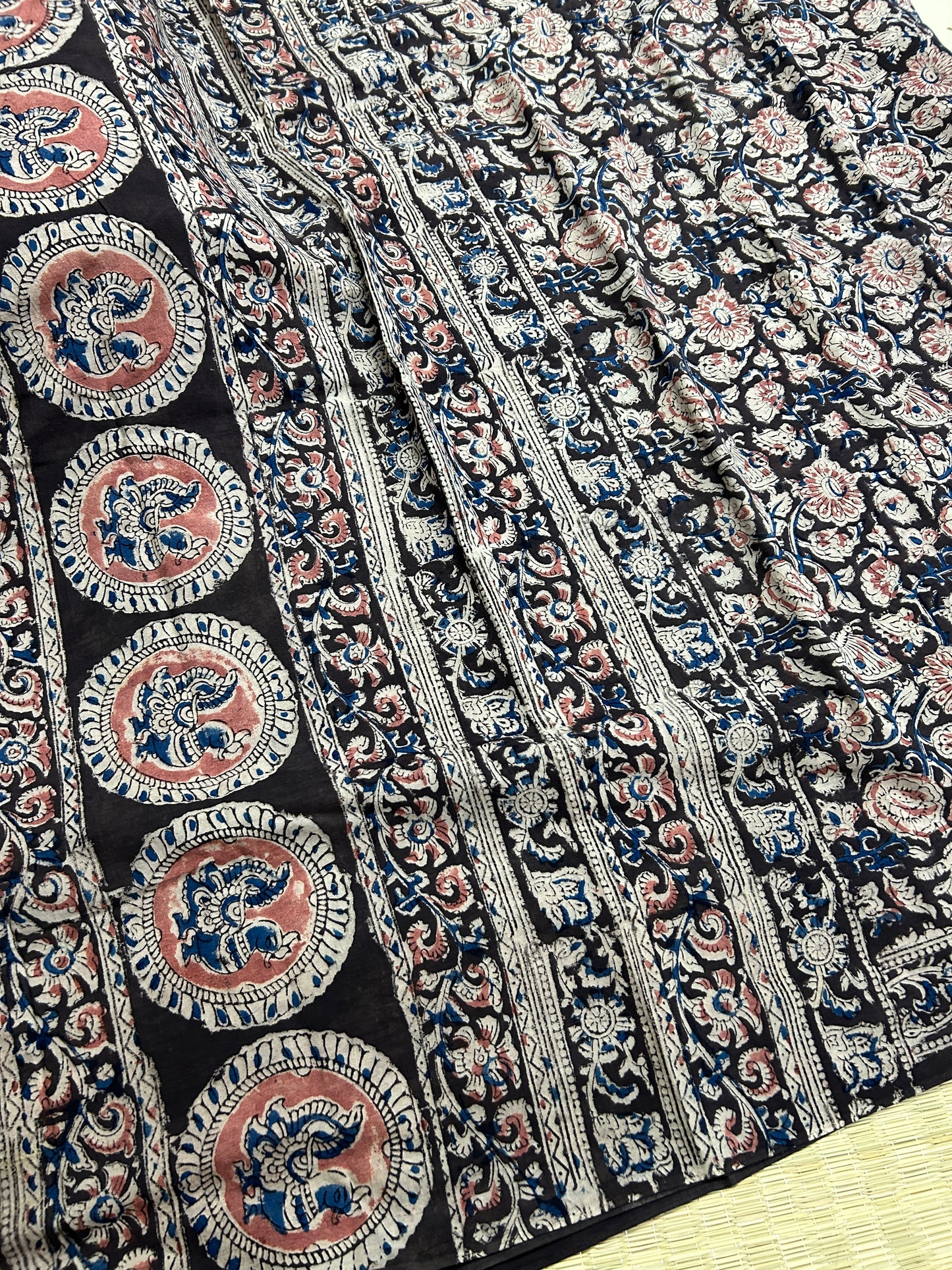 Kalamkari Cotton Saree with Blouse