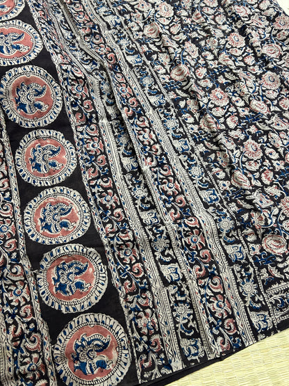 Kalamkari Cotton Saree with Blouse