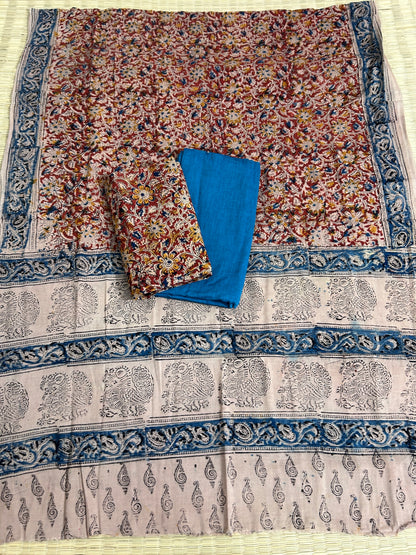 Kalamkari Cotton Dress Material