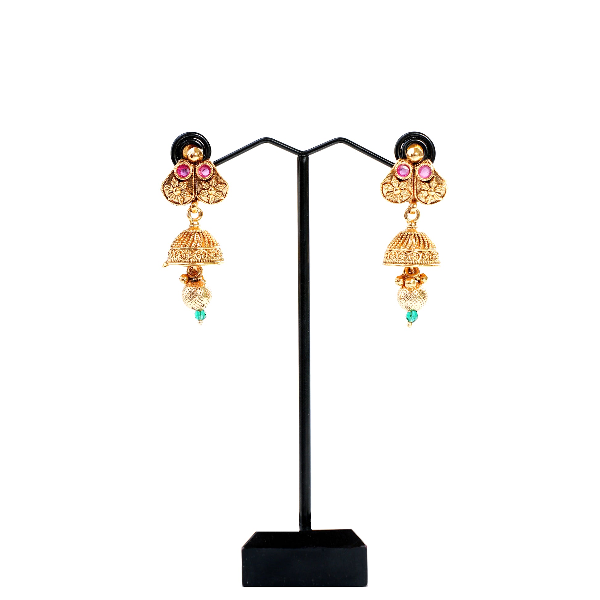 Necklace with Earrings in Gold Polish