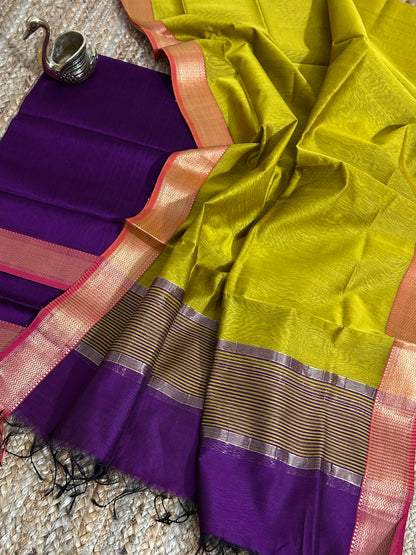 Maheshwari Silk Cotton Dress Material