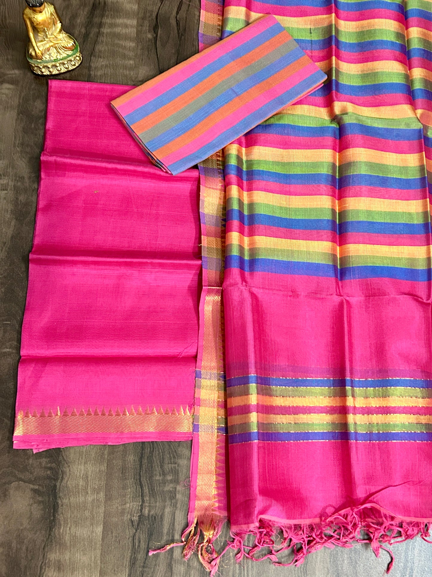 Mangalagiri Silk Cotton Dress Material