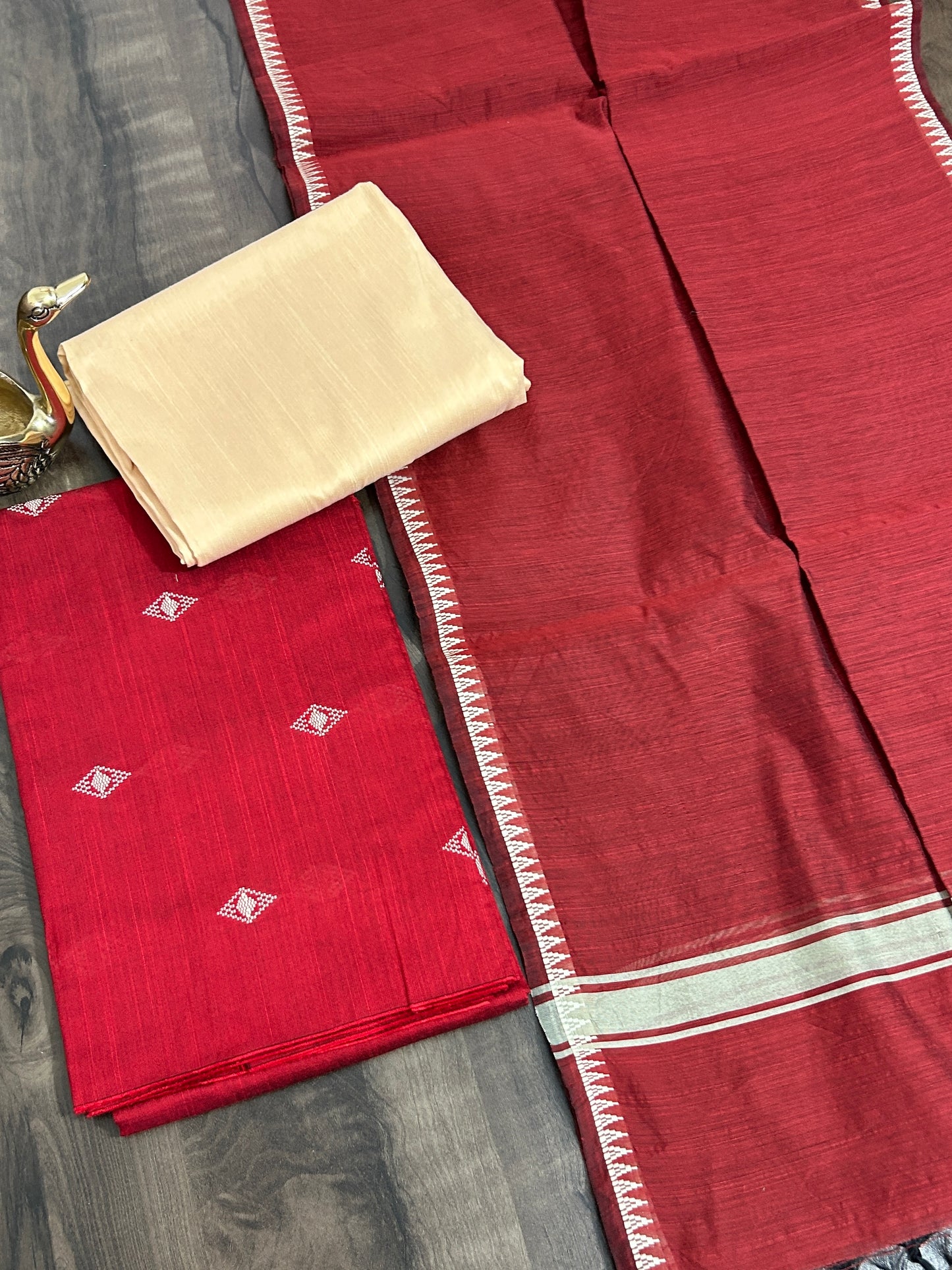 Blend Cotton Silk Dress Material