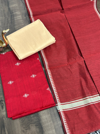 Blend Cotton Silk Dress Material