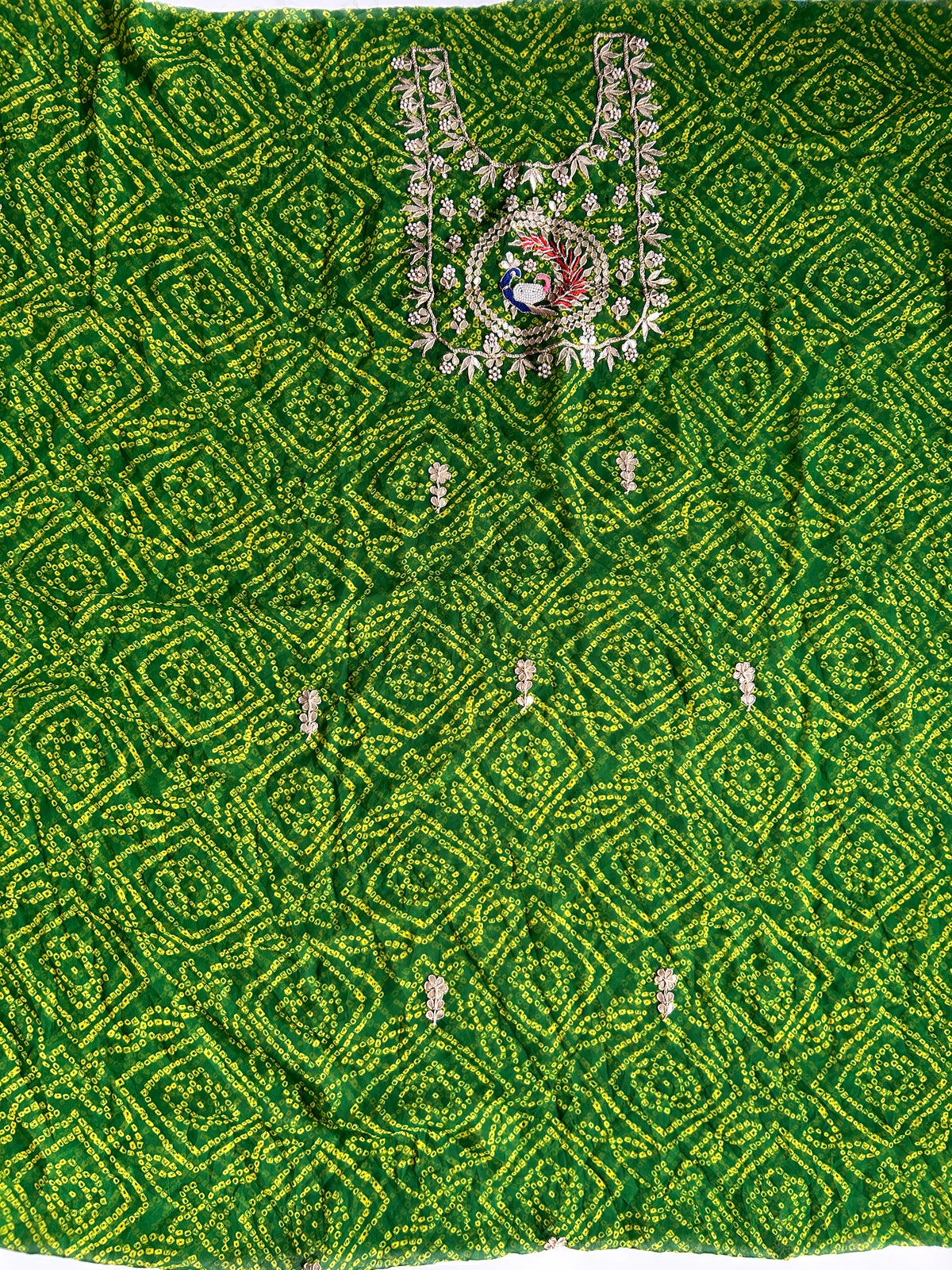 Georgette Kurti with Gotapatti and Jardosi Work