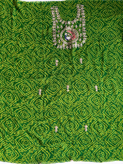 Georgette Kurti with Gotapatti and Jardosi Work