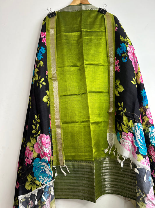Mangalagiri Silk Cotton Dress Material